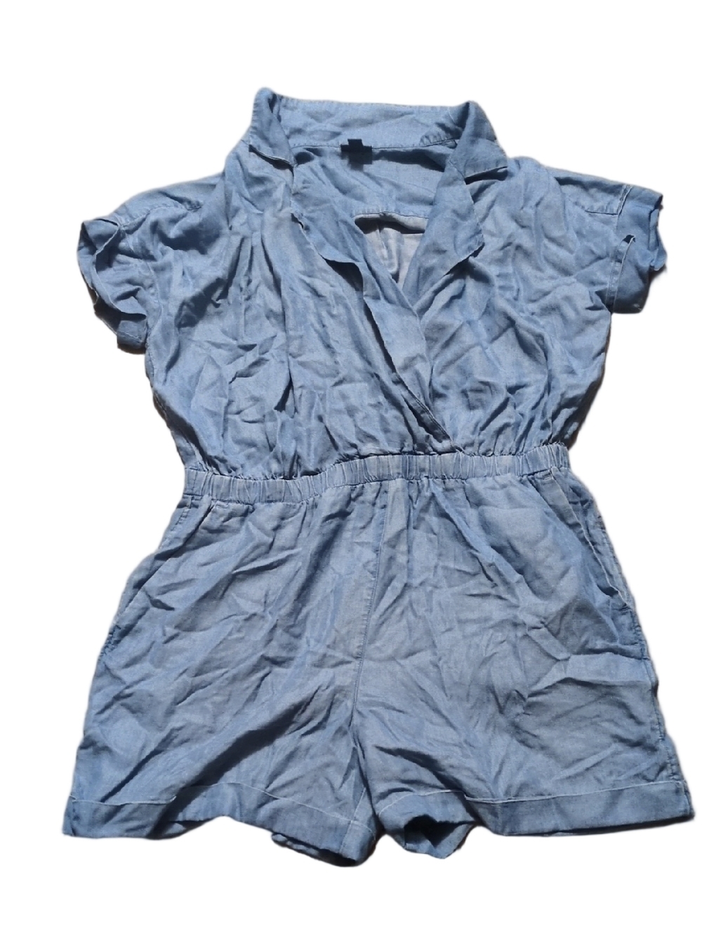 J. Jill Denim Romper Medium Petite